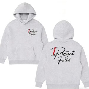 1Percentfutbol Cursive Essentials Gray Hoodie